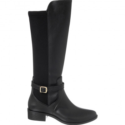 Bota Montaria Infantil Cano Alto Preta com Fivela Lolita WorldColors