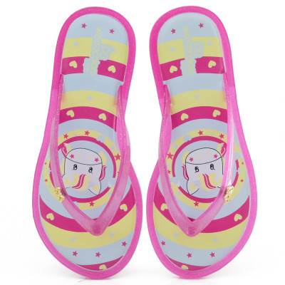 Chinelo Infantil Feminino Acolchoado Sol Kids WorldColors - Pink Gliter