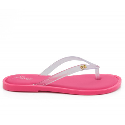 Chinelo Infantil Feminino Acolchoado Sol Kids WorldColors - Pink Barbie/gliter Furtacor