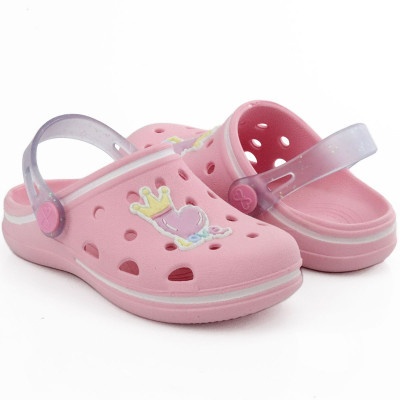 Babuche Infantil Feminino WorldColors Pop Baby - Rosa/gliter Furtacor