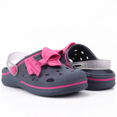 Babuche Infantil WorldColors Pop Kids - Marinho/transparente Gliter