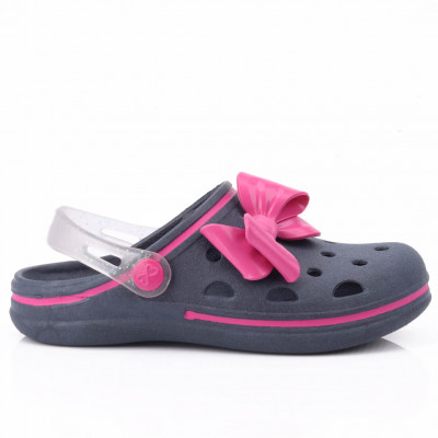 Babuche Infantil WorldColors Pop Kids - Marinho/transparente Gliter