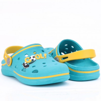 Babuche Infantil Masculino Copa do Mundo Wboys Pop Kids - Verde/Amarelo