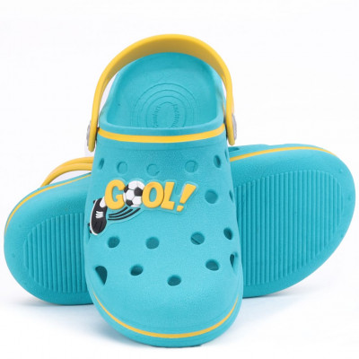 Babuche Infantil Masculino Copa do Mundo Wboys Pop Kids - Verde/Amarelo