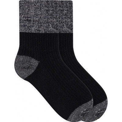 Meia Cano Baixo Infantil WorldColors Kids - Preto (Tam 30 a 36)