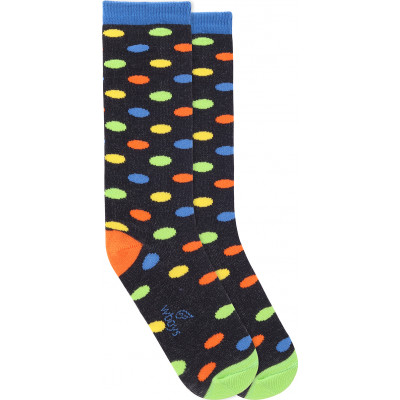 Meia Cano Longo Infantl WorldColors Kids WBoys - Preto (TAM 23 a 29)