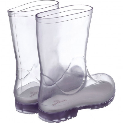 Galocha Transparente Masculina Infantil e Meia Divertida Capitão WorldColors