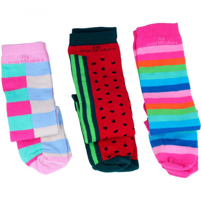 Combo Galocha Transparente com 3 Meias Divertidas