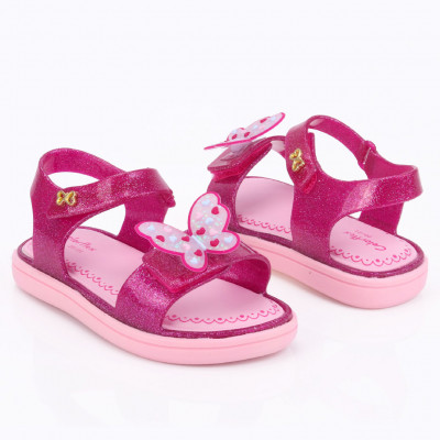 Sandália WorldColors Papete Lolipop- Pink Gliter/ Rosa