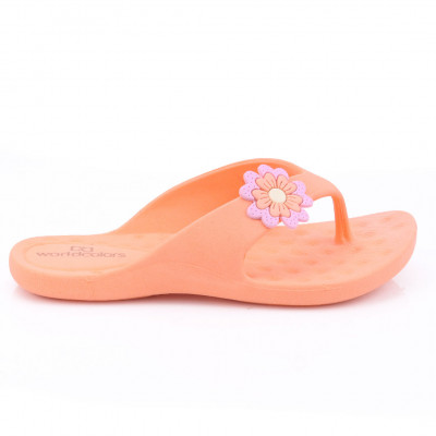 Chinelo Infantil Feminino Ortopédico Sunday WorldColors - Papaya