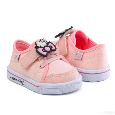 Tênis Infantil Feminino Hello Kitty by WorldColors - Rosa