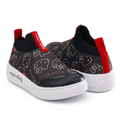Tênis Infantil Feminino Hello Kitty by WorldColors- Preto/vermelho