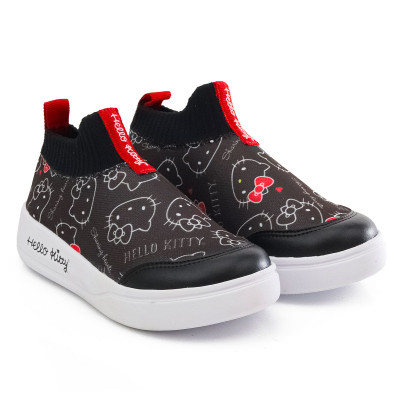Tênis Infantil Feminino Hello Kitty by WorldColors- Preto/vermelho