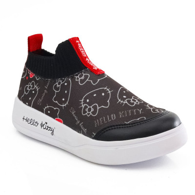 Tênis Infantil Feminino Hello Kitty by WorldColors- Preto/vermelho