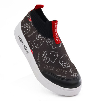 Tênis Infantil Feminino Hello Kitty by WorldColors- Preto/vermelho