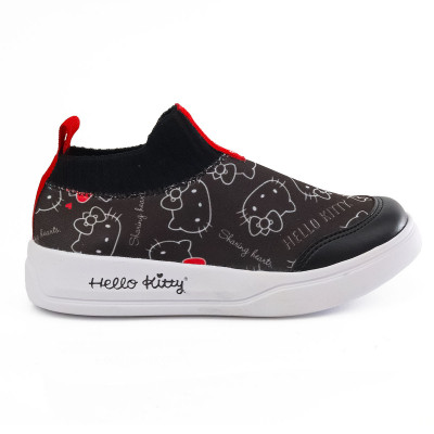 Tênis Infantil Feminino Hello Kitty by WorldColors- Preto/vermelho