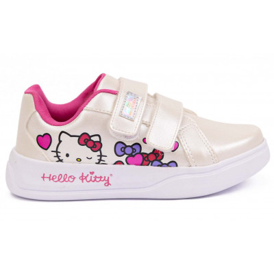 Tênis Infantil Feminino Hello Kitty by WorldColors - Branco/pink