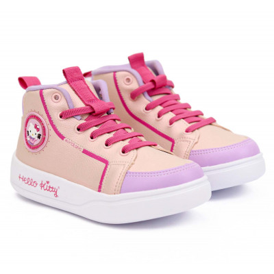 Tênis Infantil Feminino Hello Kitty by WorldColors - Rosa/lilás
