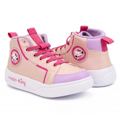 Tênis Infantil Feminino Hello Kitty by WorldColors - Rosa/lilás