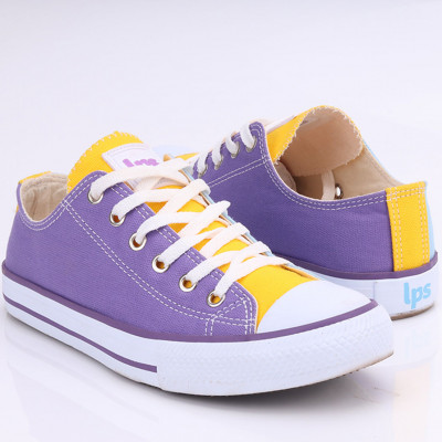 Tênis LPS STAR by WorldColors – Azul Céu/Lilás/Amarelo