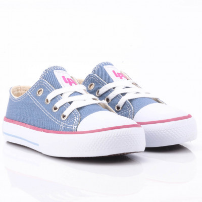 Tênis LPS STAR by WorldColors - Jeans/pink Fluor - 2
