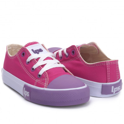 Tênis Feminino Casual De Lona LPS Star - Pink/uva