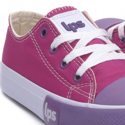 Tênis Feminino Casual De Lona LPS Star - Pink/uva
