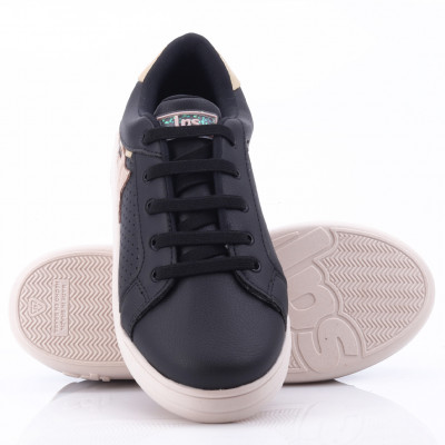 Tênis Feminino Lps Shine by WorldColors - Preto/marfim/ouro