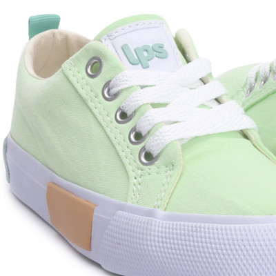 Tênis Feminino Casual De Lona LPS Fashion - Verde/Agua