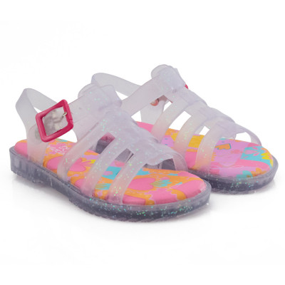 Sandália Papete Infantil Feminina Drops Fisherman Kids WorldColors - Gliter Furtacor/pink