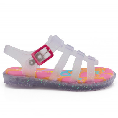 Sandália Papete Infantil Feminina Drops Fisherman Kids WorldColors - Gliter Furtacor/pink