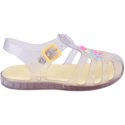 Sandália Infantil WorldColors Lilly Baby - Transparente/Amarelo - 3