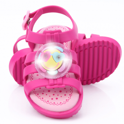 Sandália Infantil Led WorldColors Drops Baby - Pink/rosa