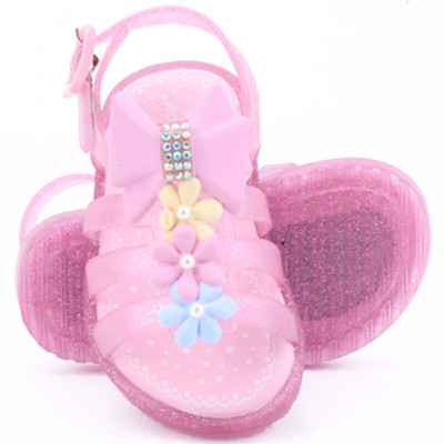 Sandália Infantil WorldColors Drops Baby - Rosa Gliter/rosa - 2