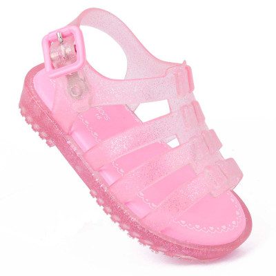 Sandália Infantil WorldColors Drops Baby - Rosa Gliter