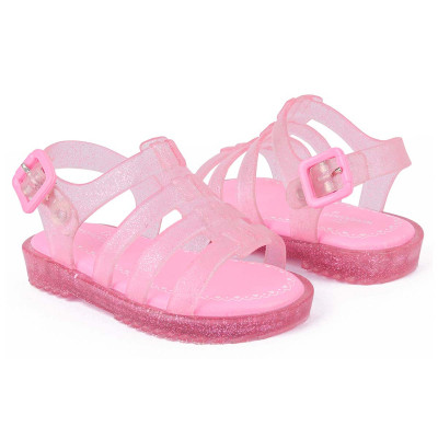 Sandália Infantil WorldColors Drops Baby - Rosa Gliter