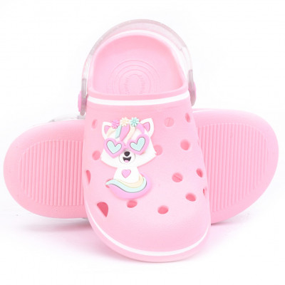 Babuche Infantil Feminino WorldColors Pop Kids - Rosa Bale/Gliter Furtacor