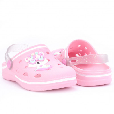 Babuche Infantil Feminino WorldColors Pop Kids - Rosa Bale/Gliter Furtacor
