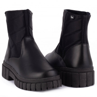 Botinha Coturno Infantil WorldColors Music Colors - Preto