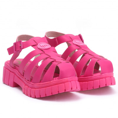 Sandália Fisherman Feminina Plataforma Tratorada WorldColors - Pink New