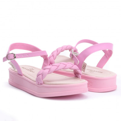 Sandália Infantil Feminina flatform Cherry - Rosa