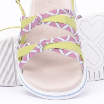 Sandália Infantil Feminina Papete WorldColors Bia - Multicolor