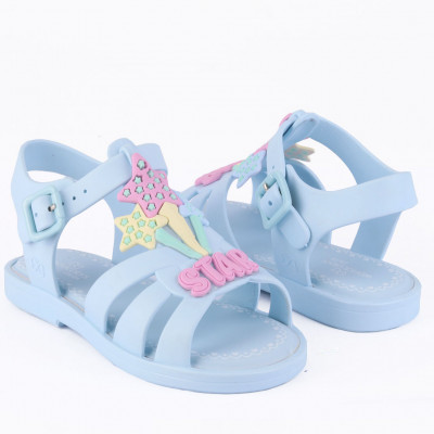 Sandália Infantil Feminina WorldColors Alice Kids - Azul Acqua