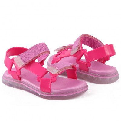 Sandália Papete Infantil Feminina Manu WorldColors kids - Pink/Rosa