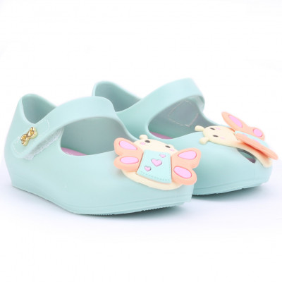 Sapatilha Infantil Feminina WorldColors Angel Baby - Verde Cha/Rosa