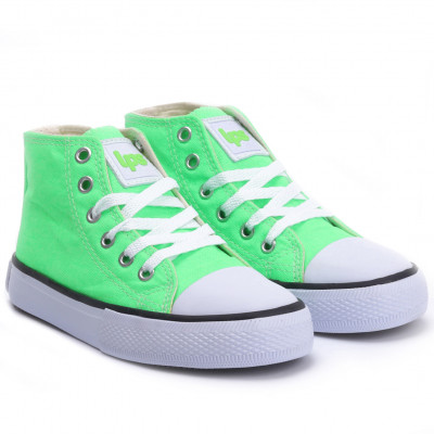 Tênis Feminino Casual Cano Médio Lps Neon - Verde Neon