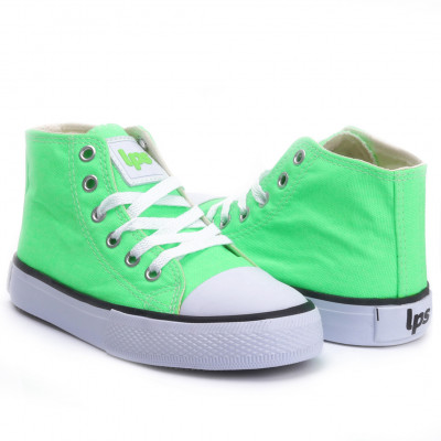 Tênis Feminino Casual Cano Médio Lps Neon - Verde Neon