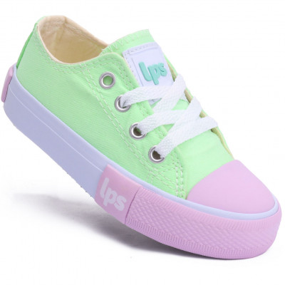 Tênis Feminino Casual De Lona LPS Star - Verde Aguarosa-700.025-2990