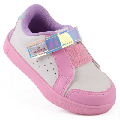 Tênis Infantil Feminino Casual Com Elástico Duda Kids - Multicolorido