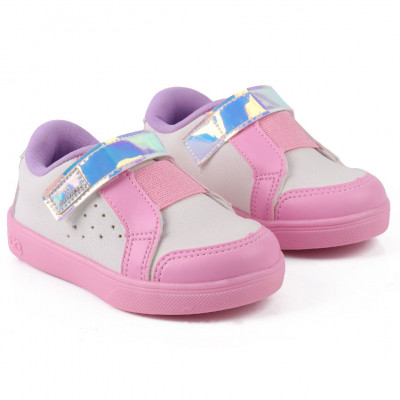 Tênis Infantil Feminino Casual Com Elástico Duda Kids - Multicolorido